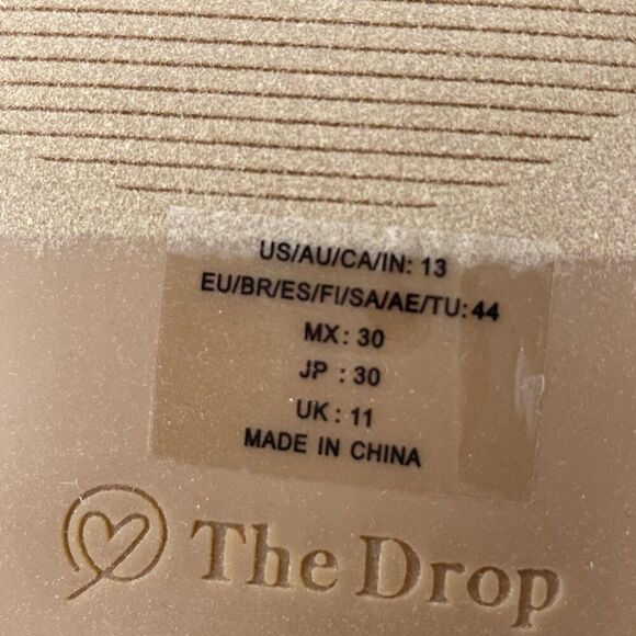 The Drop Monika Slides Shoes Womens Size 13 Raffia Woven Strappy Sandals Boho - Picture 7 of 8